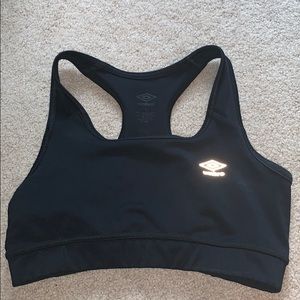 Umbro Black sports bra size large